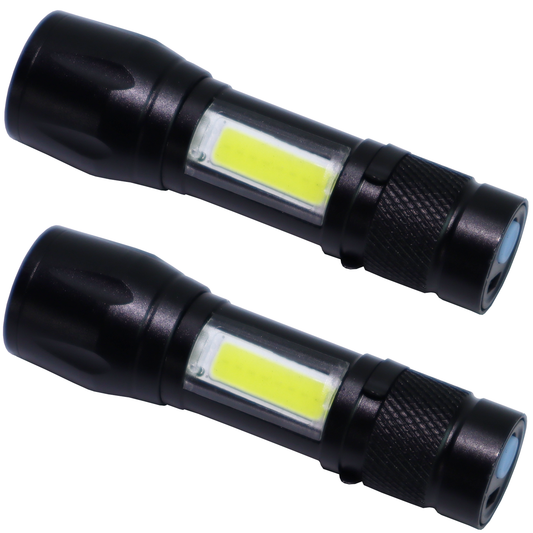 Powerful Mini Flashlight - 2 Pack