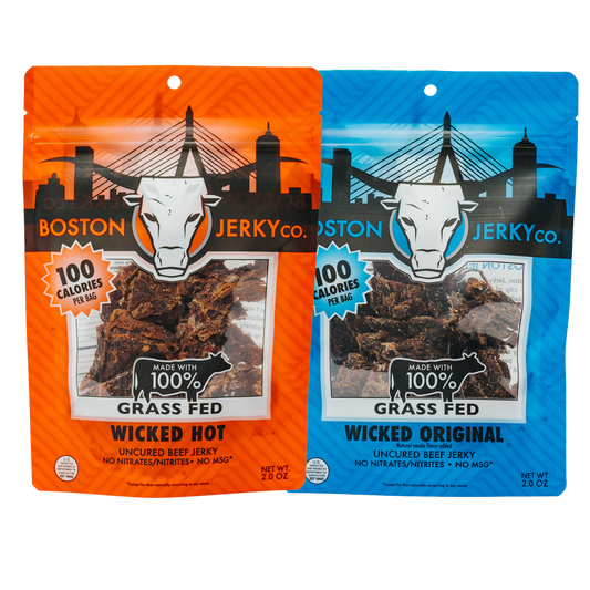 Boston Jerky Grass Fed Beef, 2 Pack